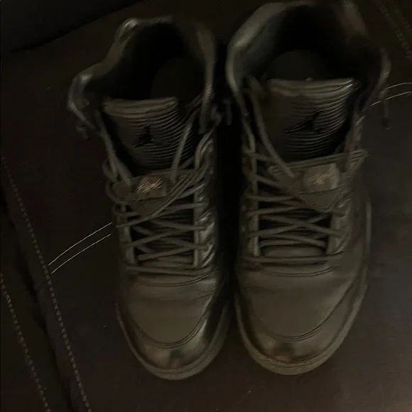 Jordan Black High-Top Sneakers - Picture 2 of 9